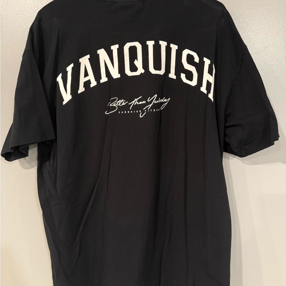 Black Short Sleeve Tee with Print